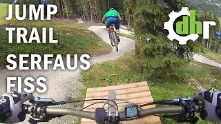 Bikepark Serfaus Fiss Ladis Jump Line Follow Up by downhillrangerscom [upl. by Klusek775]