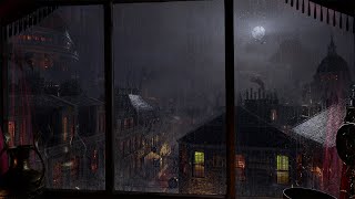 Heavy Rain In Victorian London  Rain On Window  Fall Asleep Fast  Sleep Well  4K  8 Hours [upl. by Laikeze125]