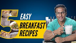 5 Healthy Veg Breakfast Options  High Protein  Yatinder Singh [upl. by Jordana]