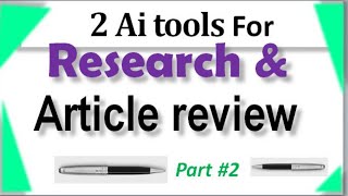 Two Free AI for Literature Review  AI for Academic research  part 2 2024 [upl. by Oiluj]