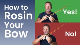 How to Use Rosin on a Violin Bow [upl. by Jori]