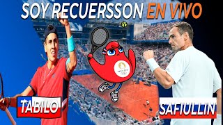 Alejandro Tabilo vs Roman Safiullin  Tenis Juegos Olímpicos Reacción en vivo [upl. by Irrem]