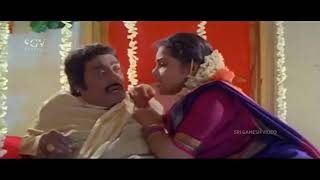 Husband Runs Away from First Night Room  Best Scene  Putnanja Kannada Movie [upl. by Ahseinod]