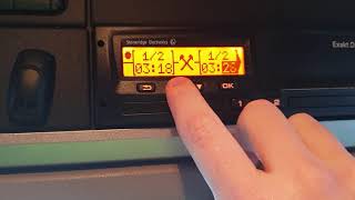 How to do a manual entry on a Stoneridge Digital Tachograph [upl. by Pubilis825]