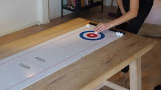 Gamesson Curling Shuffleboard Table Top Game [upl. by Shandie]