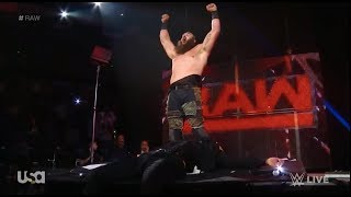 Braun Strowman RETURNS POP Raw October 302017 HD [upl. by Durward]