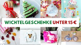 10 WichtelGeschenke Rezepte amp DIY für unter 15 € basteln Ideen für Weihnachten sehr einfach [upl. by Viole]