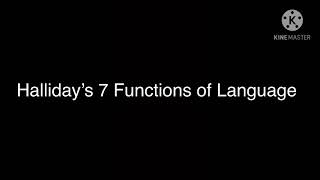 Halliday’s 7 Functions of Language “You’re a mean one Mr Grinch” Parody [upl. by Ailyn]