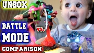 Scarlet Ninjini Battle Mode Comparison amp V2 Unboxing Skylanders Giants [upl. by Lambart]