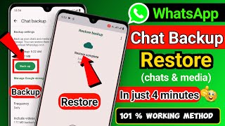 How To Backup amp Restore WhatsApp Chats In 2024  Restore WhatsApp Messages On Android [upl. by Acirrej543]