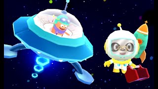 Dr Panda in Space Part 1 Best iPad app demo for kids  Ellie [upl. by Drofdarb]