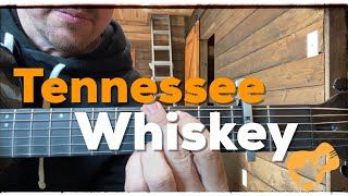 🎸 Tennessee Whiskey  Chris Stapleton MAIN Guitar Backing Track with chords and lyrics [upl. by Martainn]