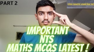 LATEST NTS NAT QUANTITATIVE MCQS  How to Prepare NTS NAT test  Tips to solve Nts [upl. by Teddman]