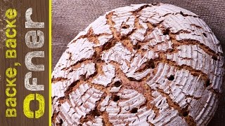 Bio Krustenbrot  doppelt gebacken  Backe backe Ofner [upl. by Nahguav]