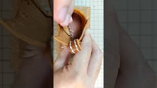 How to make a leather keychain for boot lovers  Moc toe boots  Part 3 [upl. by Patrica]