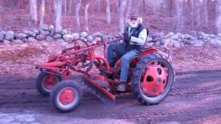 1948 Allis Chalmers G Model with grader attachment [upl. by Kcirrag]