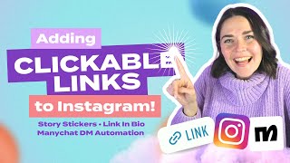 Instagram Tutorial Add Clickable Links on Instagram 2024 [upl. by Ahsilram]