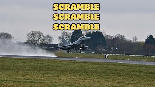 RAF Typhoon QRA Scramble [upl. by Calvo707]