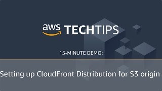 How to Set up an Amazon CloudFront Distribution for Your Amazon S3 Origin [upl. by Wetzel]