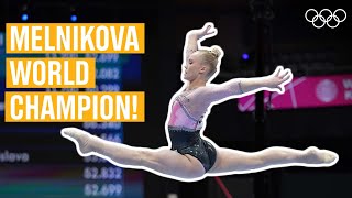 Melnikovas winning floor routine  2021 AllAround world champion [upl. by Maller]