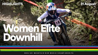 Women Elite Downhill Highlights  2024 UCI Mountain Bike World Championships [upl. by Raynell68]