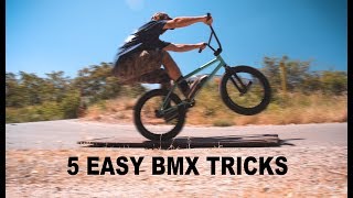 5 SUPER LEICHTE BMX TRICKS FÜR ANFÄNGER  Deutsch [upl. by Joette]