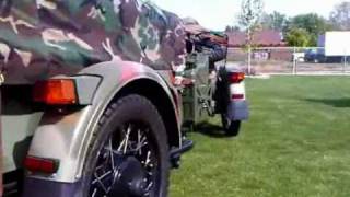 Helgas Russian Ural 2008 GearUp Military Custom Trailer [upl. by Broome630]