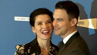 Julianna MARGULIES amp husband Keith LIEBERTHAL  Paris 20 april 2017  avril Festival Series Mania [upl. by Yenettirb]