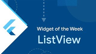 ListView Flutter Widget of the Week [upl. by Richma]