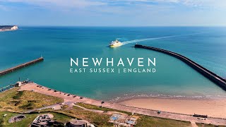 Aerial Drone Footage of Newhaven Harbour 4K [upl. by Enaid]