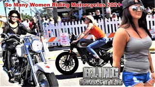 2021 Daytona Bike Week So Many Women Riding Motorcycles HarleyDavidson and More [upl. by Anas39]