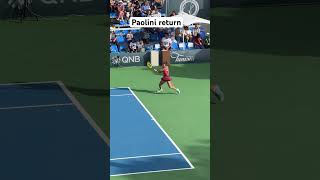 Jasmine Paolini shows her frustration on return of serve in Monastir final shorts tennis2023 wta [upl. by Lanza]