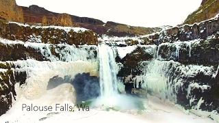 Palouse Falls Washington  Palouse in Winter  4K [upl. by Marina328]