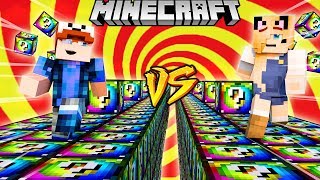 SZALONY WYŚCIG  SPIRALNE LUCKY BLOCKI MINECRAFT Spiral Lucky Block Race  Vito vs Bella [upl. by Ideih]