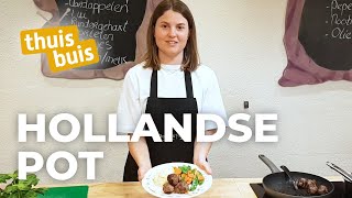 Hollandse pot  ThuisKoken [upl. by Aretahs]