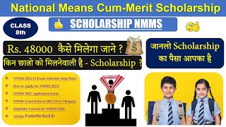 NMMS Scholarship 2022 Apply Online  Guide for 8th book pdf [upl. by Arvy]