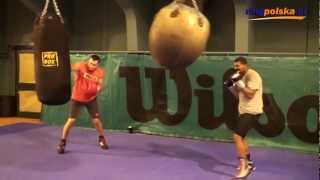 Wladimir Klitschko amp his sparring partner Michael Hunter  Heavy Bag Workout [upl. by Norted]