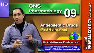 CNS Pharmacology Ar  Lec 09 Therapy of epilepsy Part 2 First gen antiepileptic drugs [upl. by Astrix]