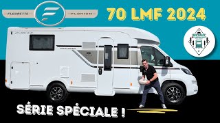 SUR PARC à RUFFEC  16   Présentation FLORIUM 70 LMF 2024 Édition limitée Instant CampingCar [upl. by Ayanej716]