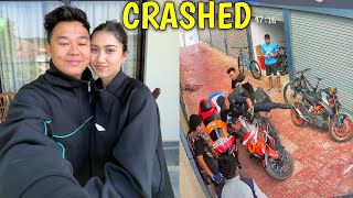 CBR 600RR CRASH😱 BHAYO MERO DASHAIN MA DASHA LAGYO  RAJKUMAR THAPA MAGAR [upl. by Nortna]