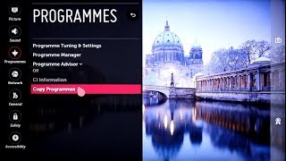 How to arrange LG Smart TV internal receiver channels on PC amp setup satellite Program URL attached [upl. by Kristopher886]