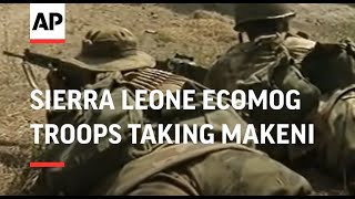 SIERRA LEONE MAKENI ECOMOG TROOPS TAKE CONTROL OF TOWN [upl. by Yor]