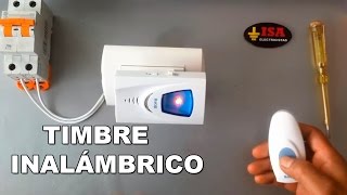 CÓMO INSTALAR UN TIMBRE INALÁMBRICO  SIN CABLES [upl. by Linneman]