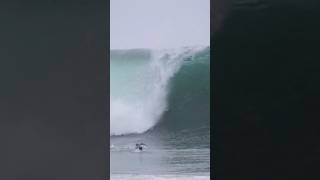 Clean up set at the W thewedge newportbeach surfing carnage bigwaves bodyboarding california [upl. by Frymire314]