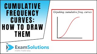 Cumulative Frequency Curves  What do they mean and how to draw them  ExamSolutions Maths Revision [upl. by Aneba]