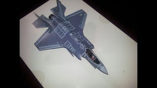 Italeri F35A Lightning Model Kit 172 [upl. by Duyne650]