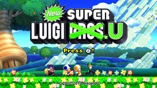 New Super Luigi U Worlds 1  9 Full Game 100 [upl. by Ecinnahs]