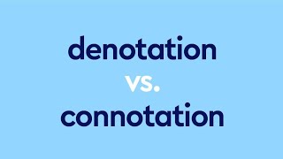 Difference Between Denotation And Connotation in English With Definitions Examples and Pictures [upl. by Nanek]