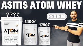 Asitis Atom Whey REVIEW  sasta whey protein  muscles building protein powder  bodybuilding [upl. by Ahse680]