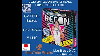 0423  202324 RECON BASKETBALL FIRST OFF THE LINE  6x FOTL Box  Half Case 1440 LIVE BREAK [upl. by Nylteak]